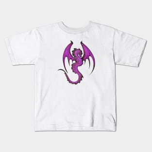 Majestic Purple Amphiptere Dragon Winged Serpent Kids T-Shirt